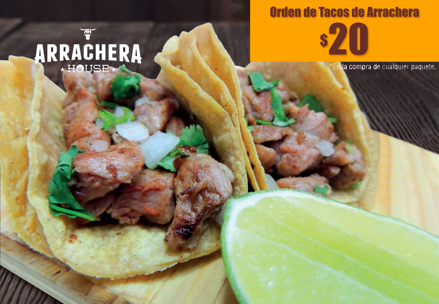 Promocion Tacos Arrachera House